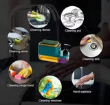 3 in 1 soap pump Dispnecer With Sponge Holder - Kichen Sink & Bathroom