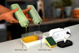 3 in 1 soap pump Dispnecer With Sponge Holder - Kichen Sink & Bathroom